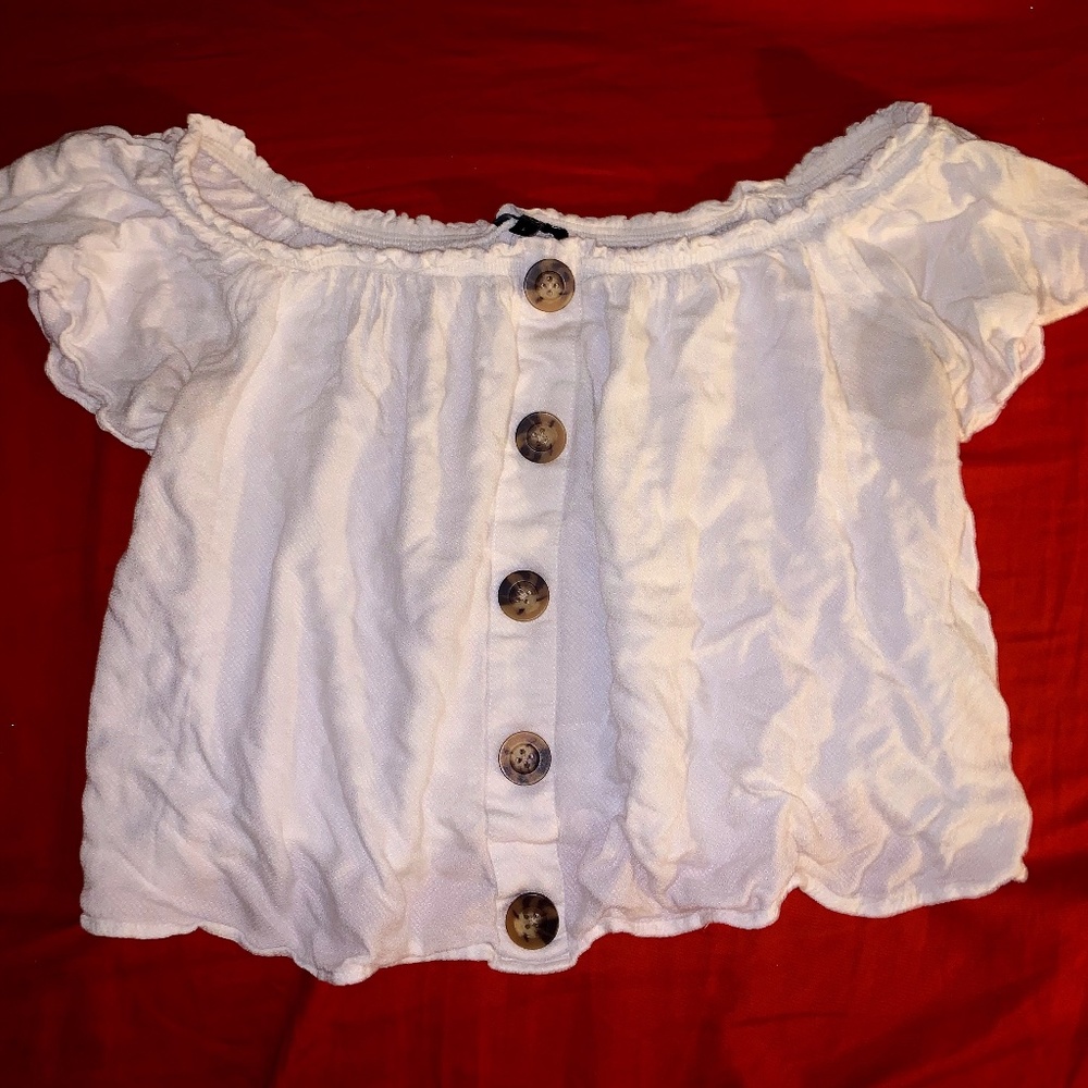 White Off the shoulder Top